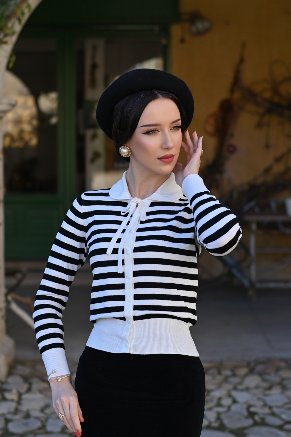 The Monroe Classic Stripe Cardigan